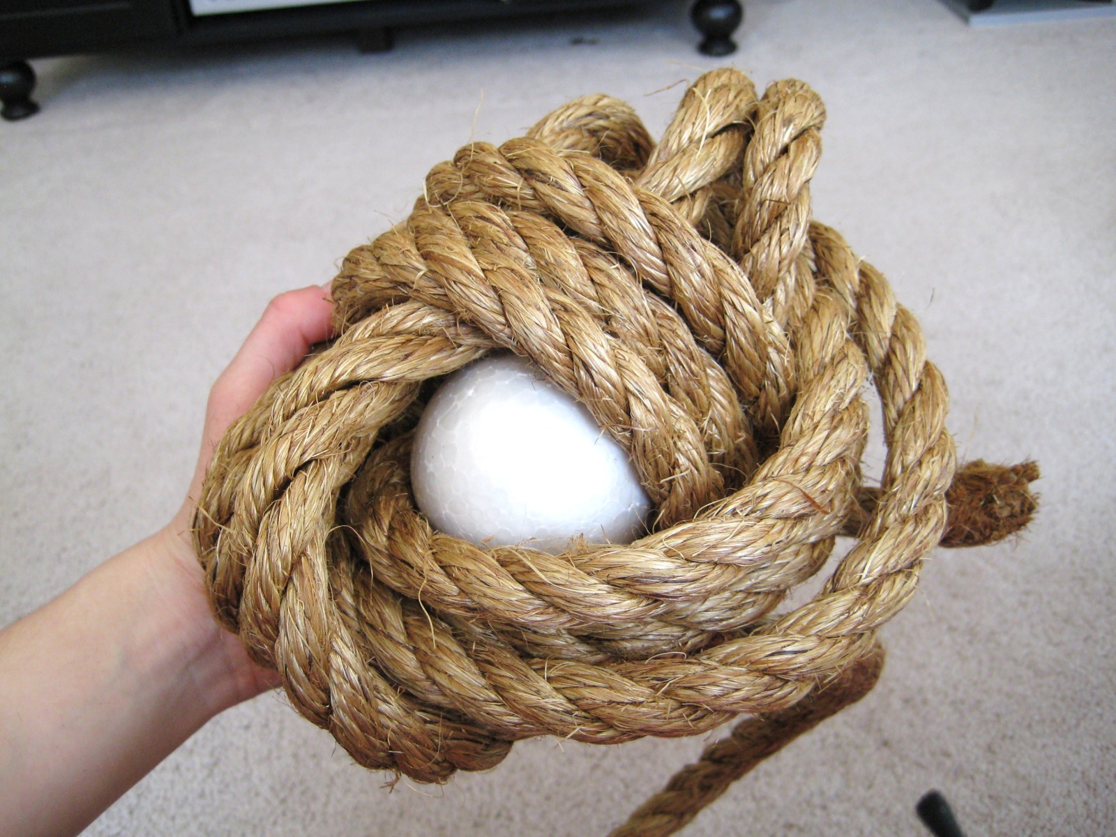 Heart Maine Home: Rope knot bookend {DIY}
