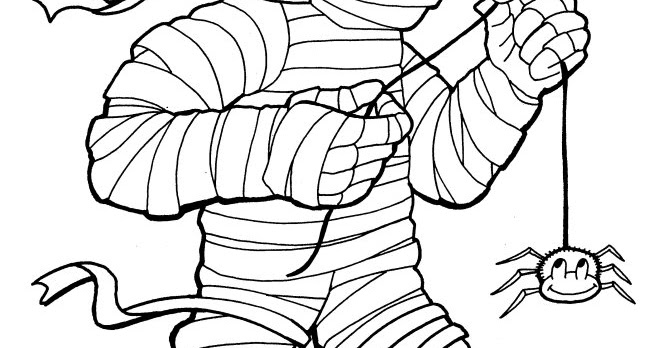 Mummy coloring pages
