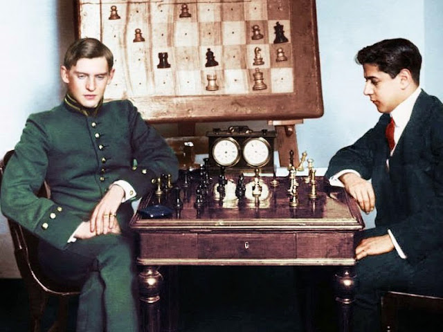 Александр Алехин и Хосе Рауль Капабланка. Петербургский шахматный турнир 1914