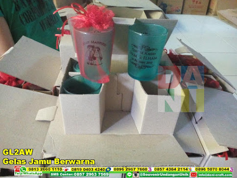 jual Gelas Jamu Berwarna