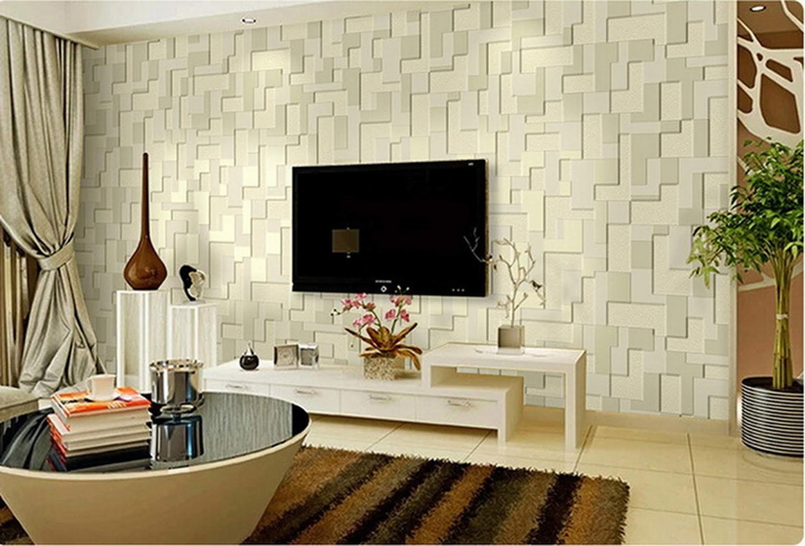 3d design wallpaper for living room