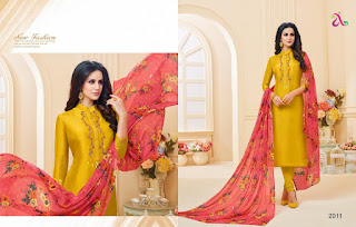 Angroop plus dairy milk vol 26 Churidar dress material