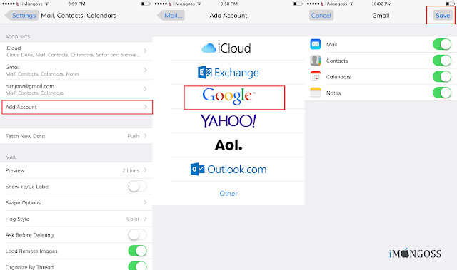 Gmail, an email service which is very necessity thing in this internet technology world and is more efficient and useful powered by Google. In this busy days, many users have multiple gmail account for different purposes like for office use, for business use, for personal matter and other. So its easy to create multiple gmail accounts on  your  iPhone, iPad and iPod touch.