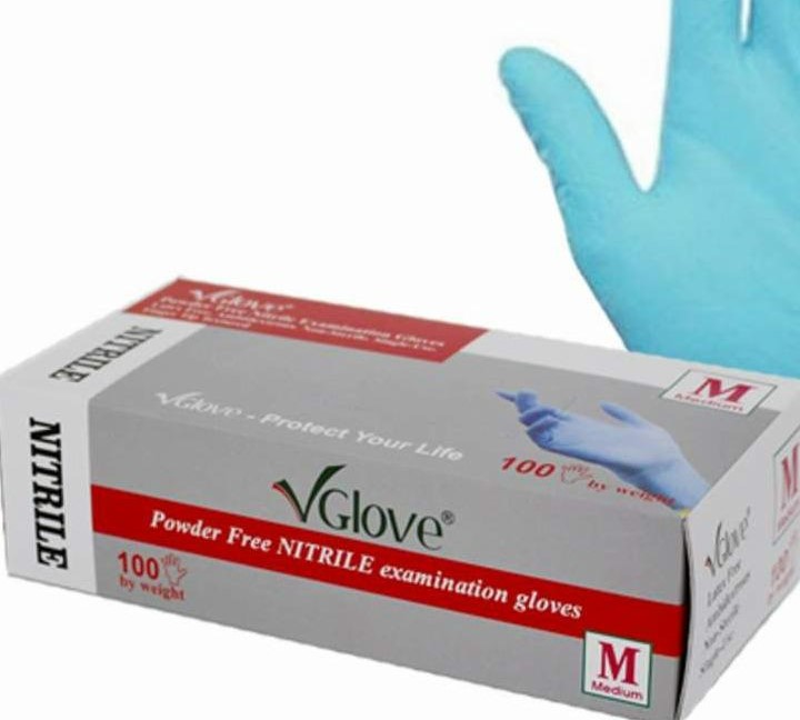 Găng tay cao su y tế nitrile VGLOVE chống hóa chất chính hãng