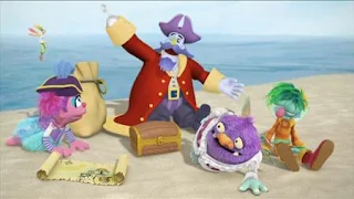 Captain Hook pirate treasure, Abby's Flying Fairy School Treasure Hunt, Abby Cadabby, Blögg, Gonnigan, Mrs. Sparklenose, Sesame Street Episode 4323 Max the Magician season 43