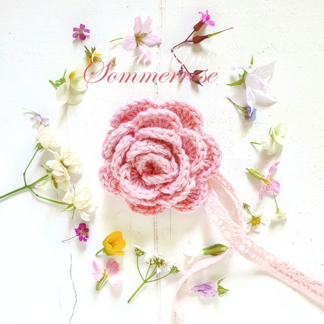 sommerliche Häkelrosen * Tutorial * summer crochet roses