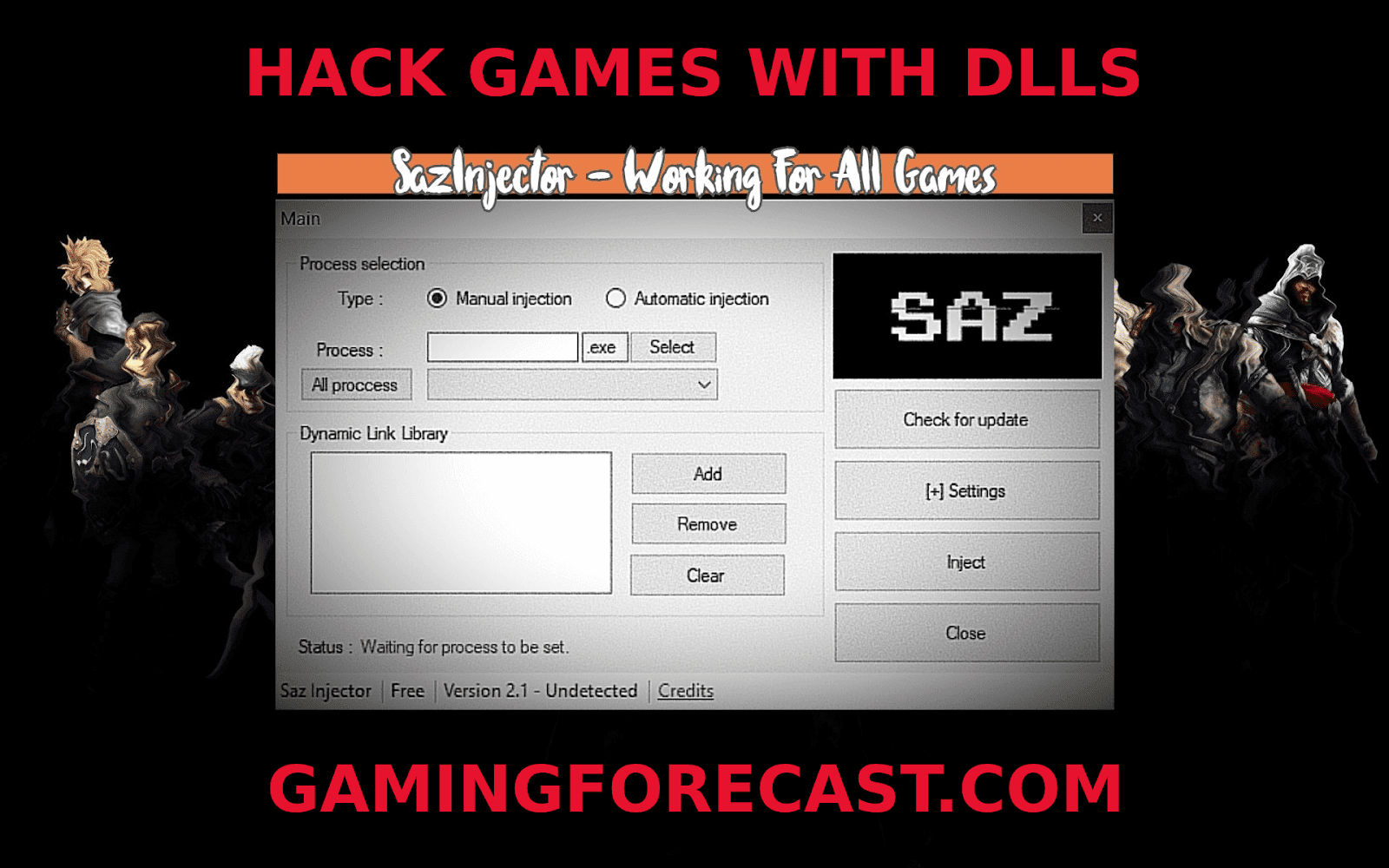 Sazinjector Hack Free Csgo Injector New Anticheat Bypass Gaming Forecast Download Free Online Game Hacks