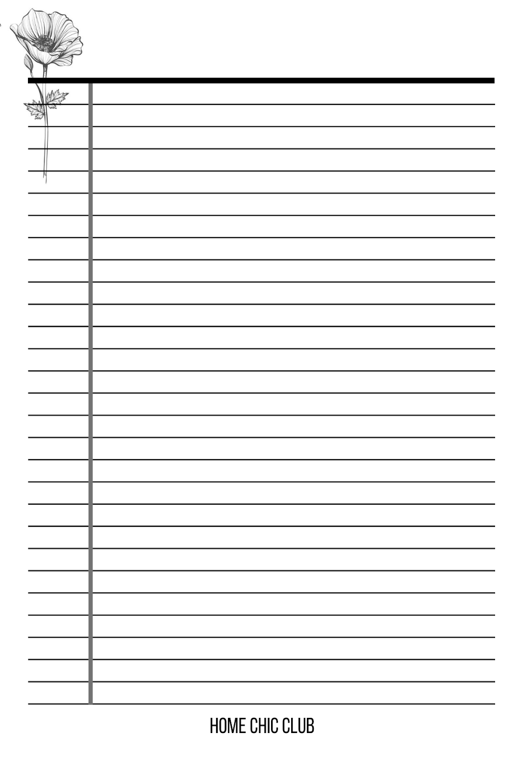 Note Pages Printable Note Pages Printable