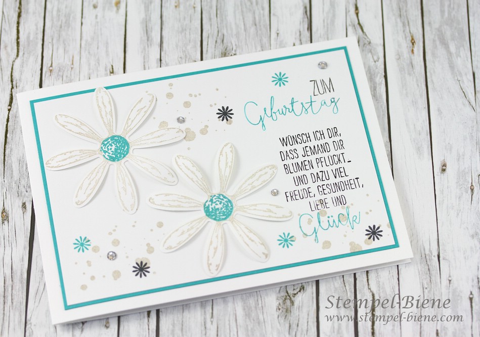 Stempel Biene Blumige Gluckwunsche