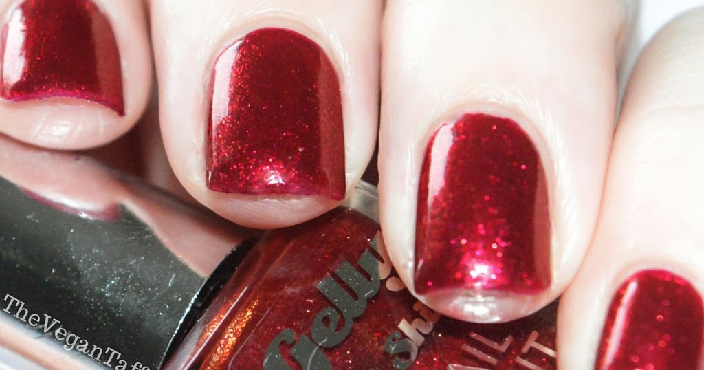 Manicure Monday | Barry M Gelly - Sparkling Ruby | The Vegan Taff