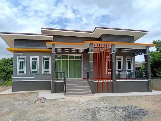 Warna Cat Abu Abu Rumah Minimalis Tampak Depan Sekitar Rumah