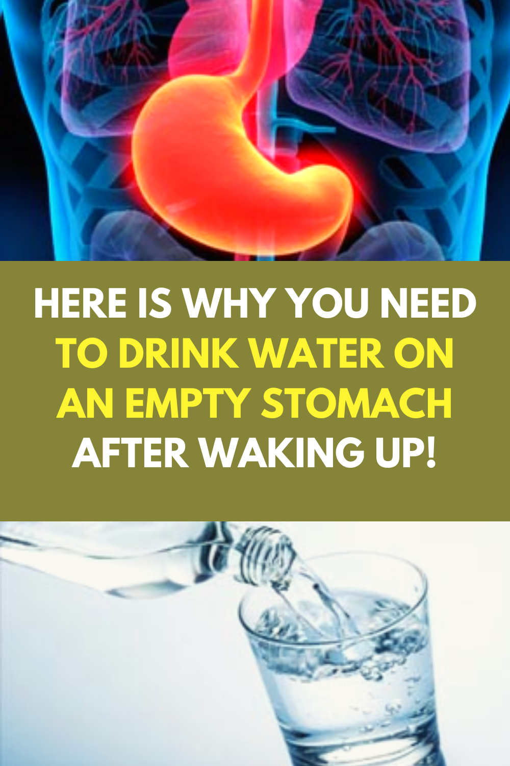 HERE IS WHY YOU NEED TO DRINK WATER ON AN EMPTY STOMACH AFTER WAKING UP!