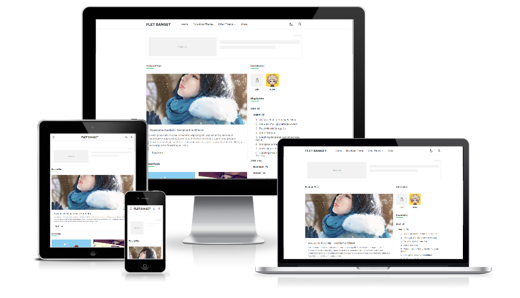 Flet Banget Premium Blogger Template Free Download