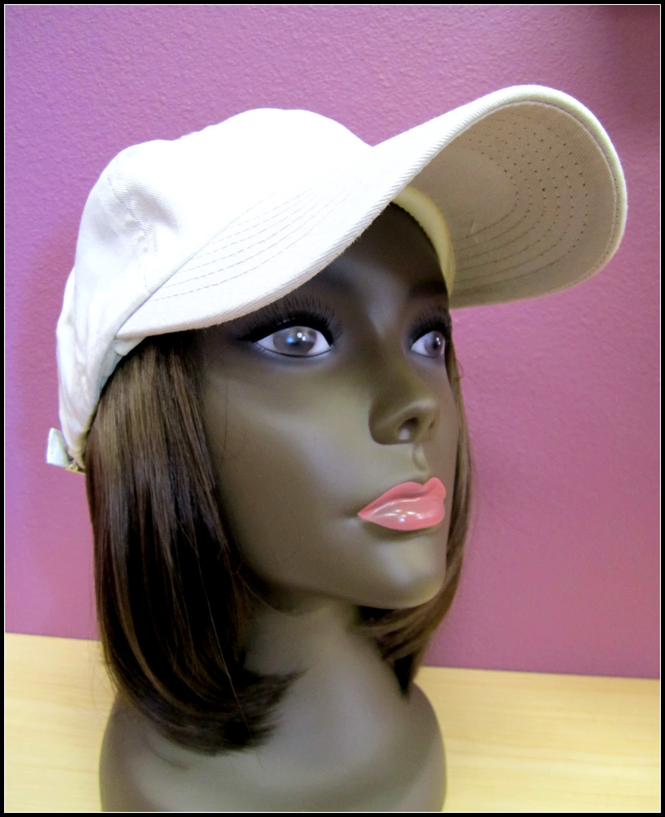 Lynne's Wig Boutique Baseball Hats with Hair Perfect for Summer