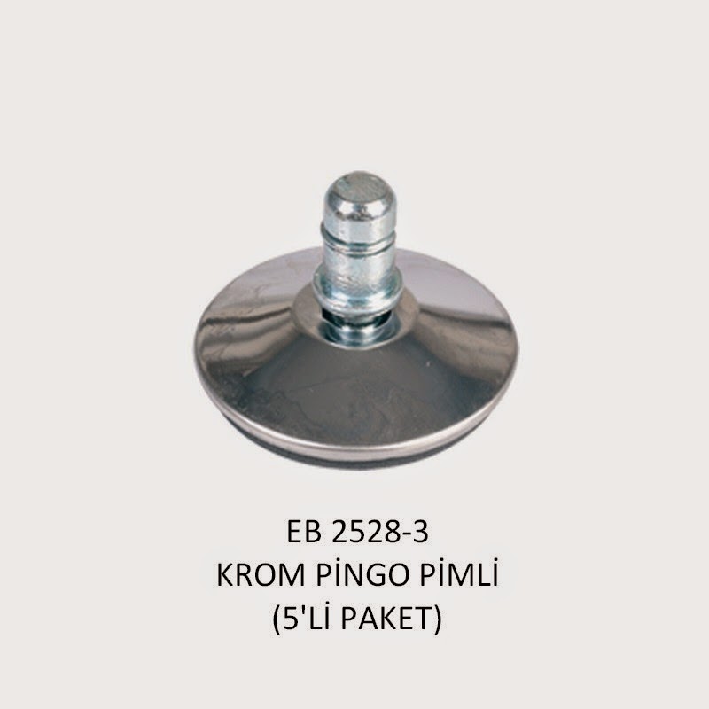 Ofis Koltuk Tekerlegi Krom Pingo Pimli ( Sabit ) Ayak 25283 Calsit
