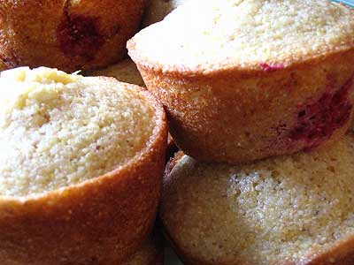 Raspberry Cornmeal Muffins