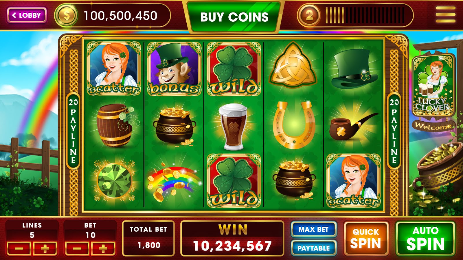 Wild Lucky Clover Slot by Fazi Free Demo Play