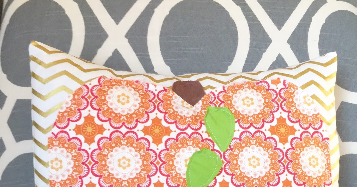 Quickest...Simplest Pumpkin Pillow Ever. From Scratch! A Vision to