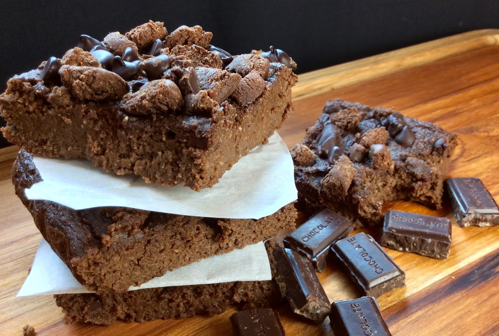 Food Fitness by Paige Chocolate Chunk Sweet Potato Brownies