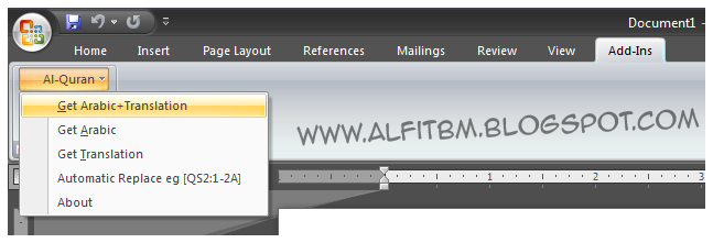 Fian Online Tutorial Memasukkan Huruf Arab Pada Microsoft Word