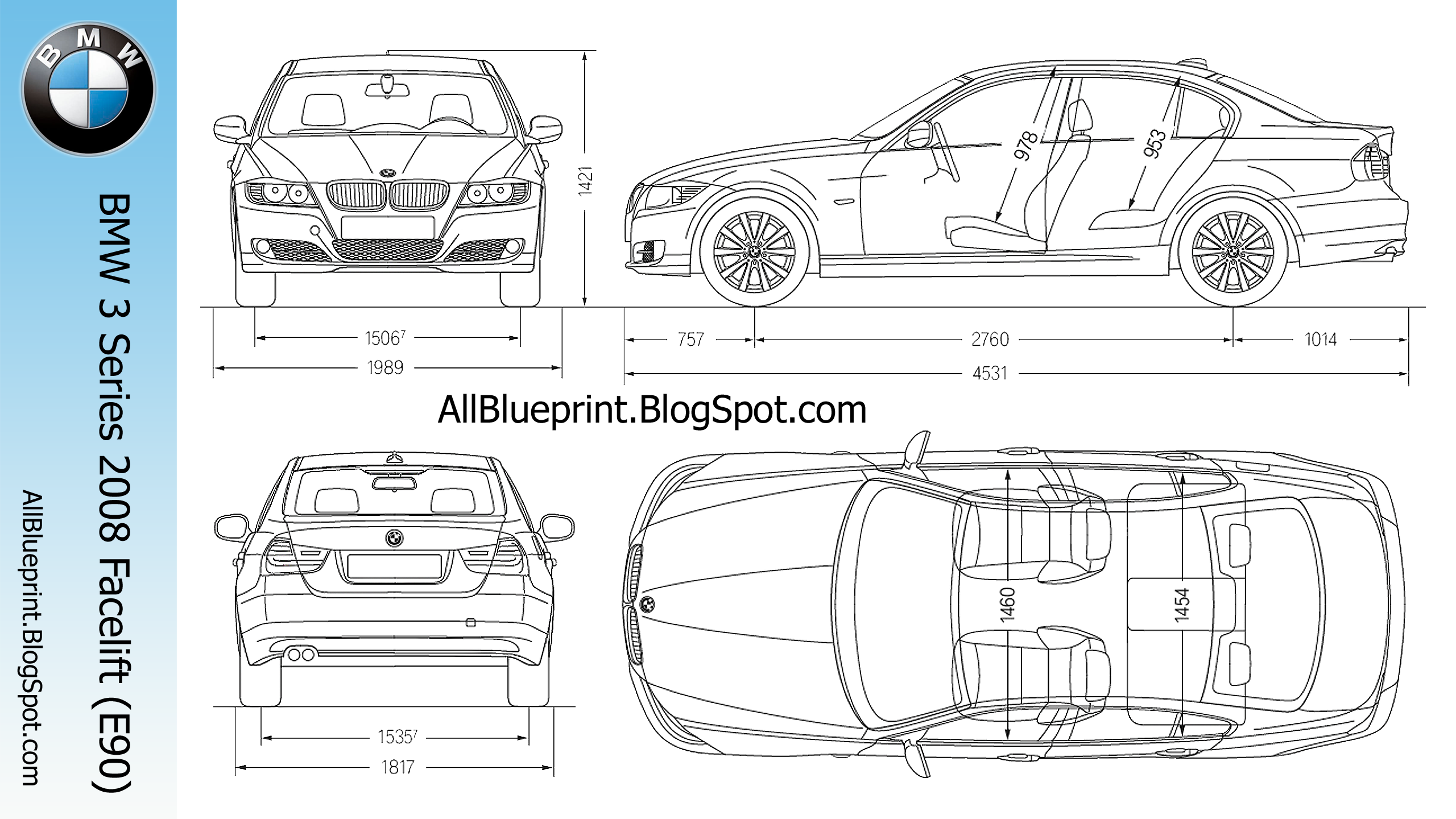 All BluePrint: BMW 3 Series 2008 Facelift (E90)