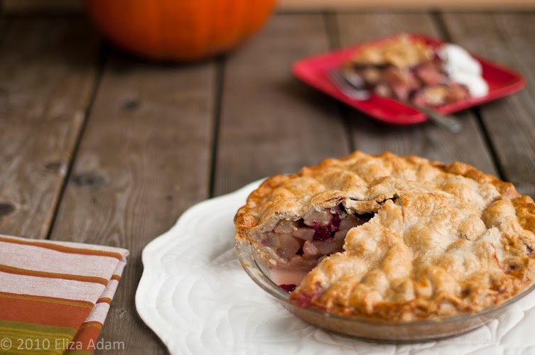 Notes from My Food Diary PearCranberry Pie with Almond Meal Crust