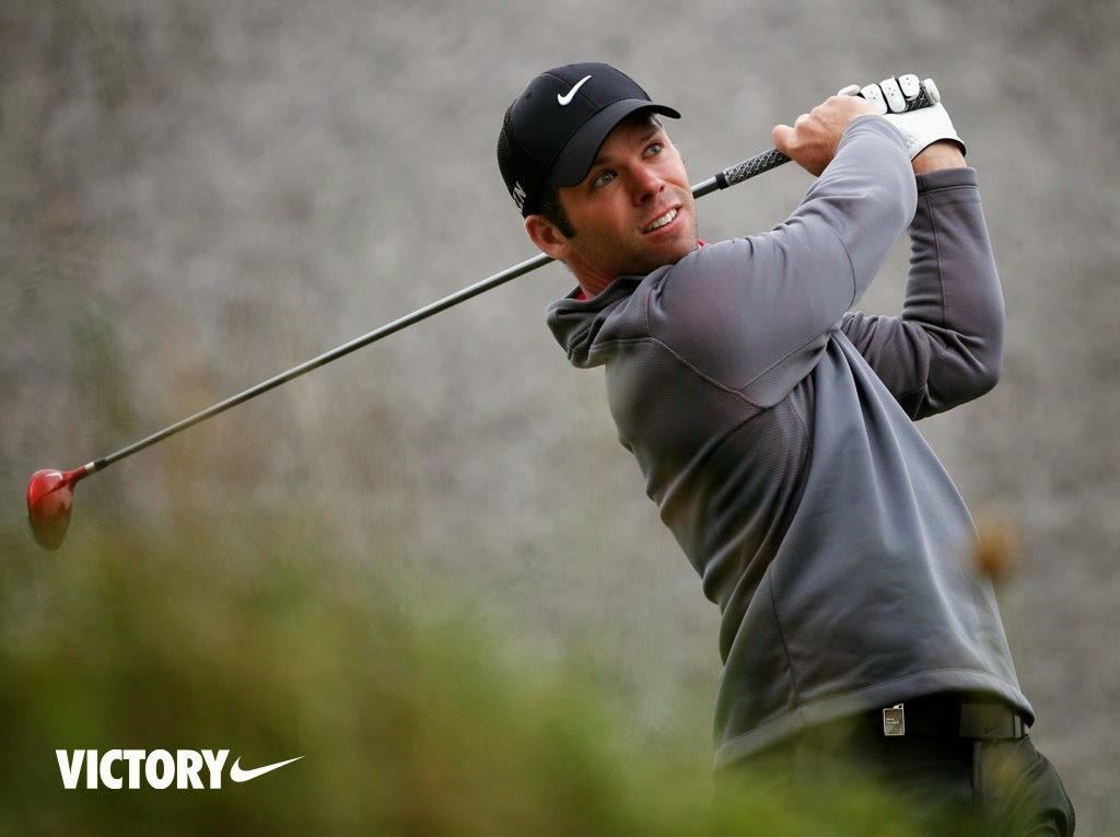 American Golfer Nike Golf Athlete Paul Casey clinches victory at the