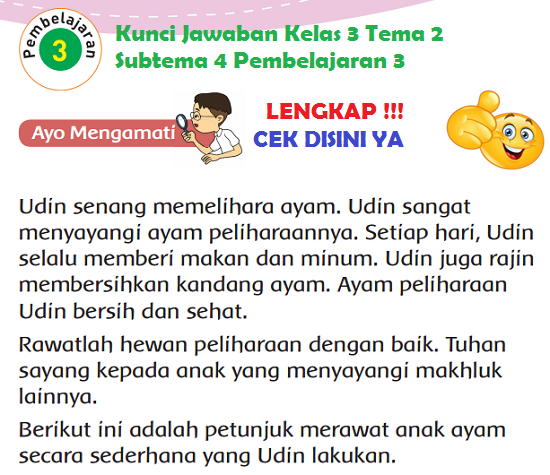 Lengkap Kunci Jawaban Kelas 3 Tema 2 Subtema 4 Pembelajaran 3 Simple News Kunci Jawaban Lengkap Terbaru