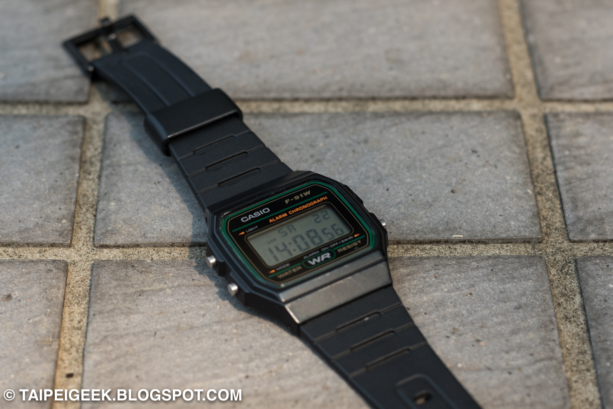 casio f91w weight