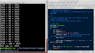 Programming Adventure: C++ for loop sum number 50 to 100 - enhanced version