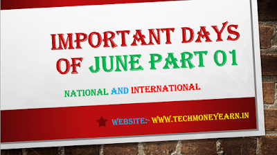 Important days from 01 June to 10 June
