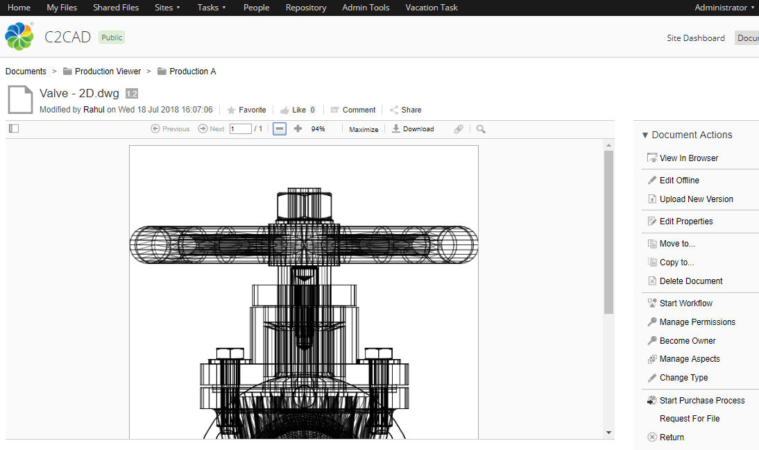Alfresco QCAD Integration for CAD Files Preview