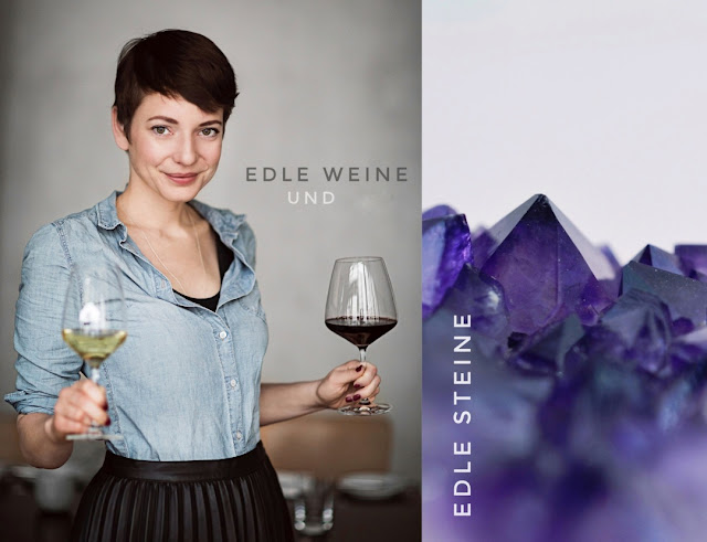 Wein- und Schmuckpräsentation Edle Weine und edle Stein.