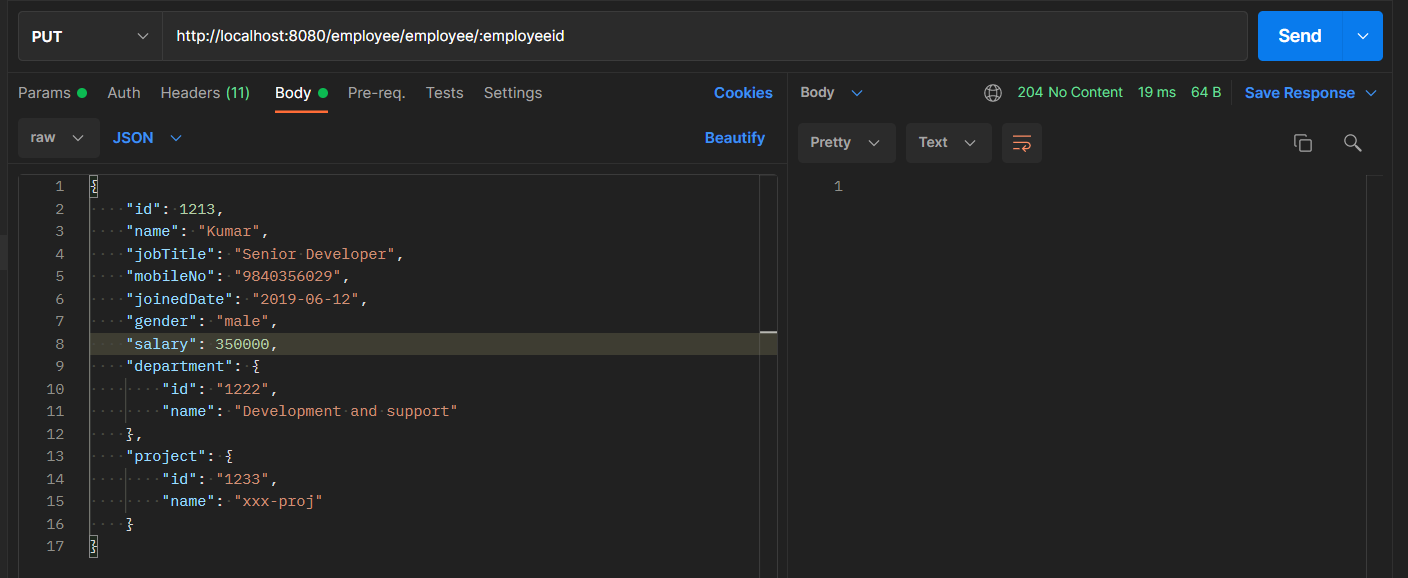Spring Boot Rest API project example using Swagger codegen