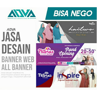 DESAIN BANNER ONLINE & OFFLINE