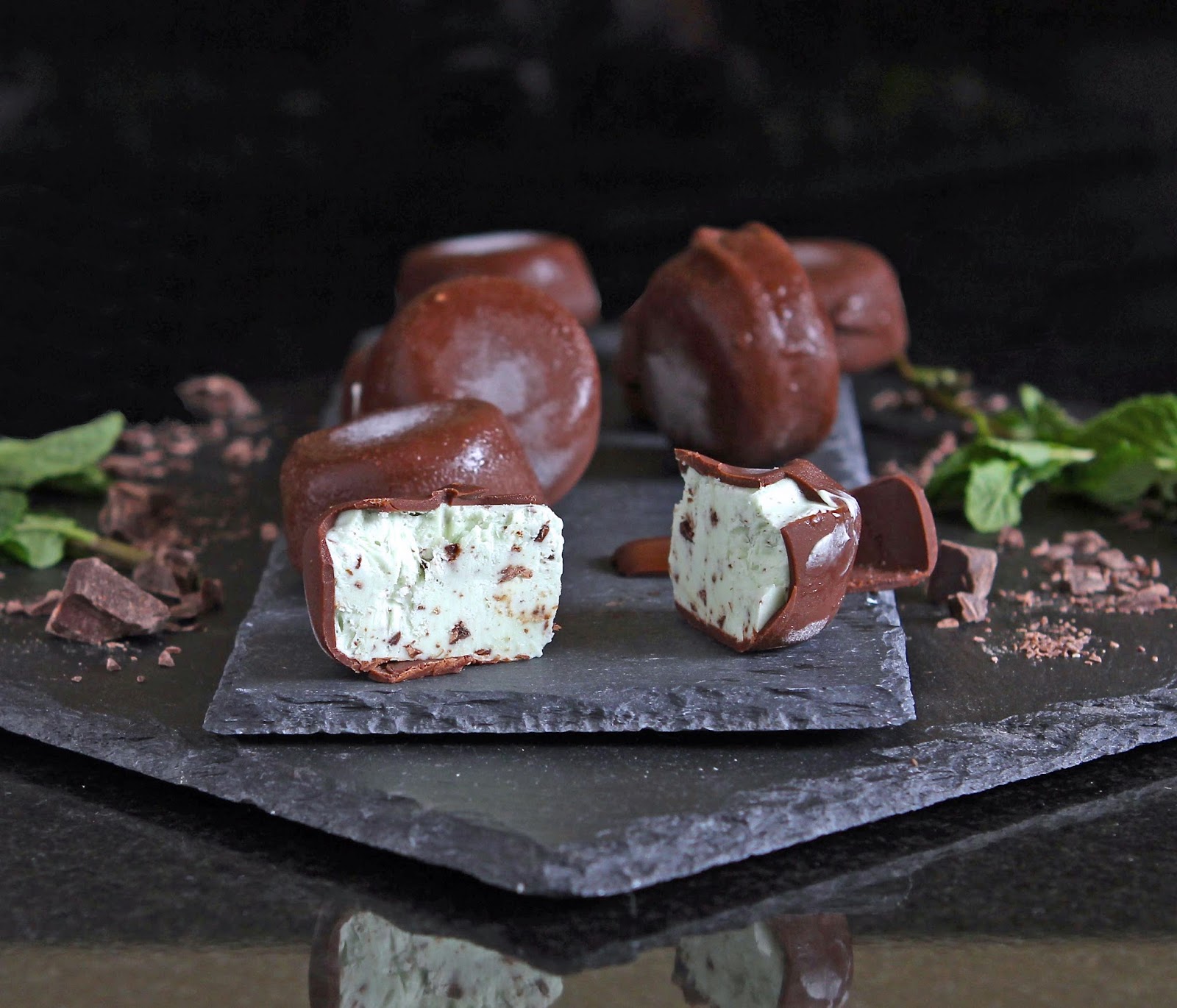 Gluten Free Alchemist Vegan MintChocolate Ice Cream Bites (free from