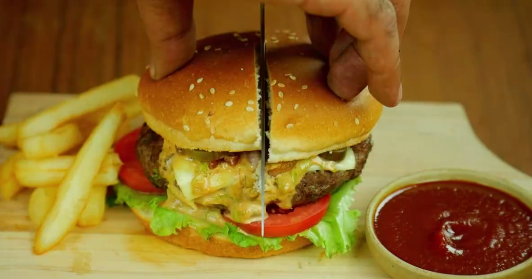 Beef Burger with Fusion Sauce Recipe Medical Health Fitness