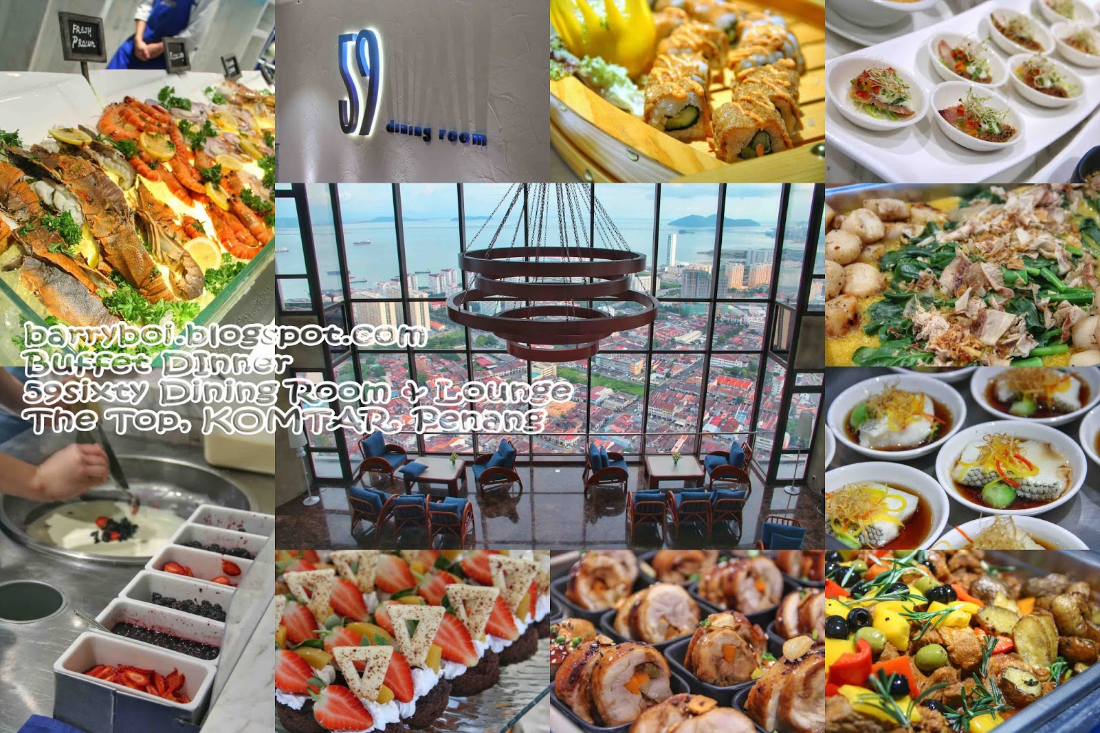 59sixty Dining Room & Lounge, The Top Penang Offers Buffet with