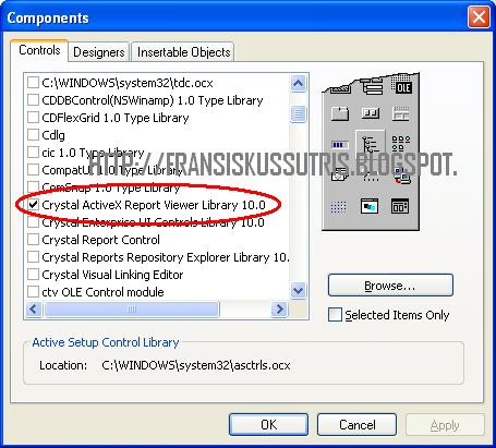 Membuat Report di Visual Basic 6.0 Dengan Crystal Report