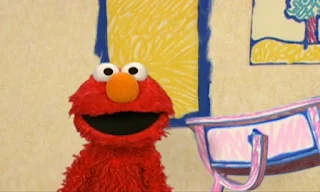 Elmo asks the audience if the drawer is here. The Drawer appears behind him and signals the audience. Elmo's World Eyes Quiz