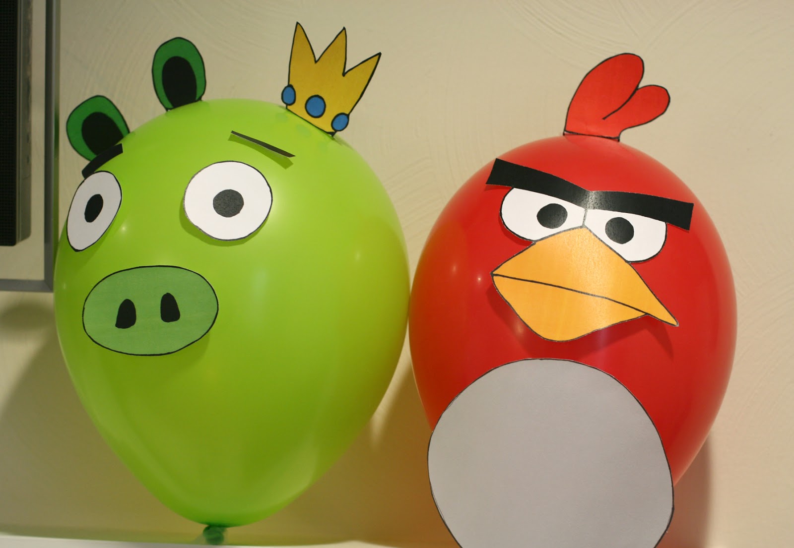 Free Printable Angry Birds Balloons Template