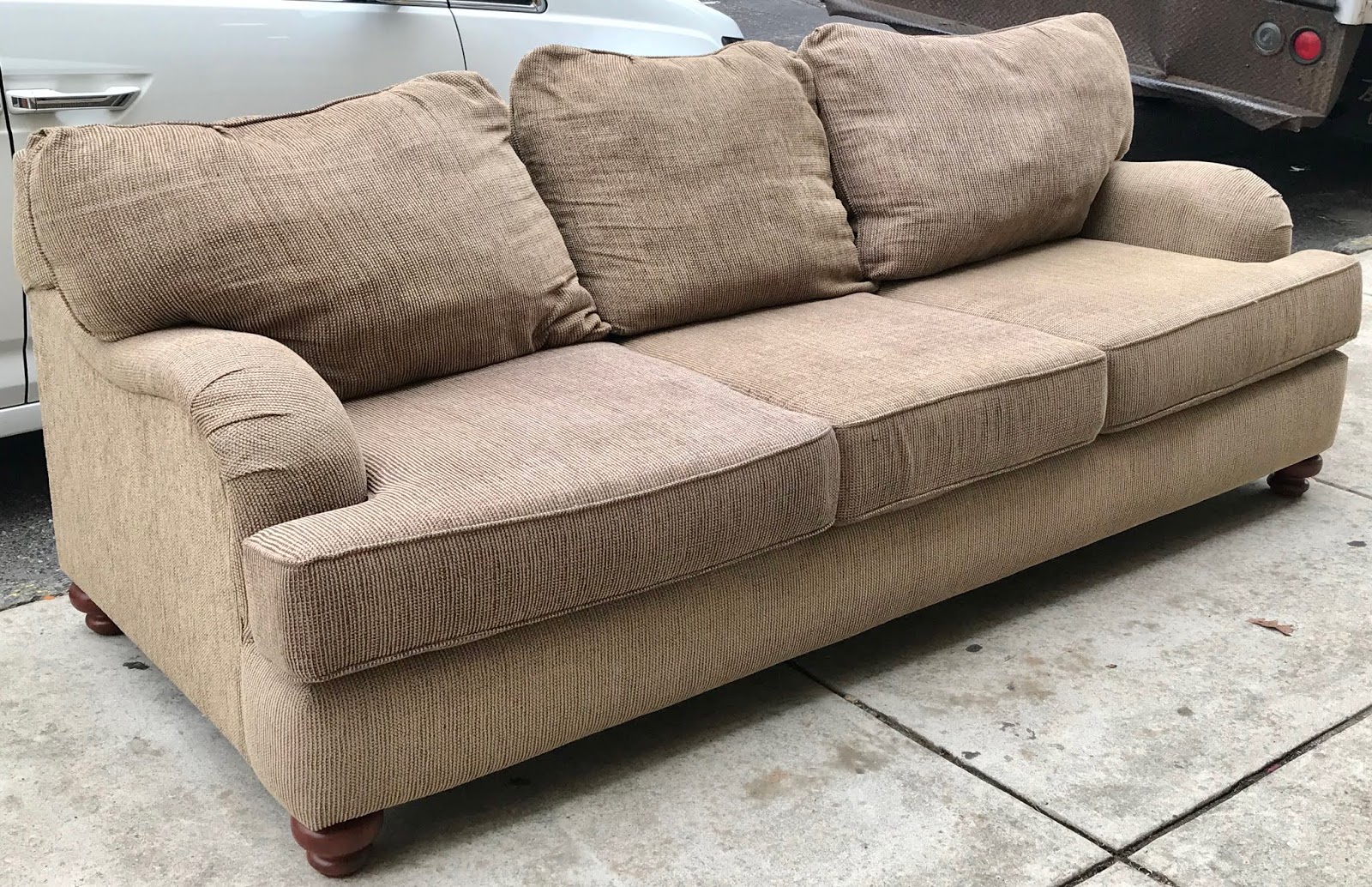 Uhuru Furniture & Collectibles 469288 Light Brown Sofa 195 SOLD