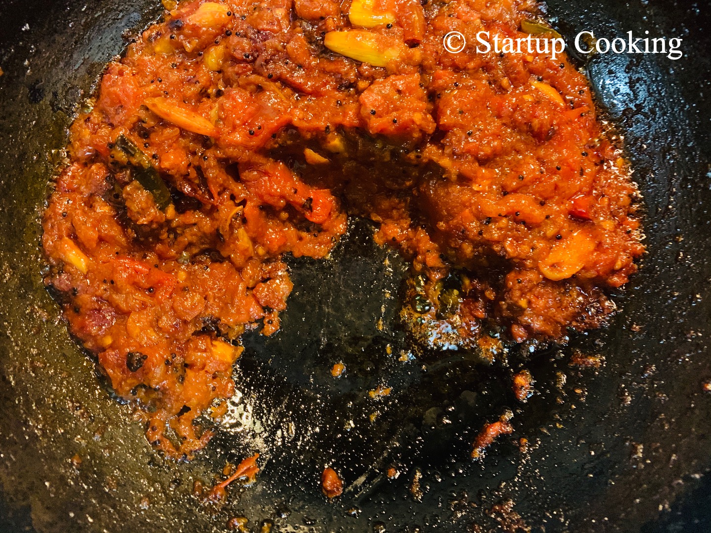 Onion Tomato 🍅 Thokku Recipe Side Dish for Breakfast Startup Cooking