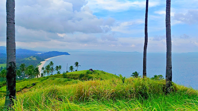 The view of San Vicente from atop a hill