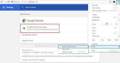 cara upgrade Google Chrome