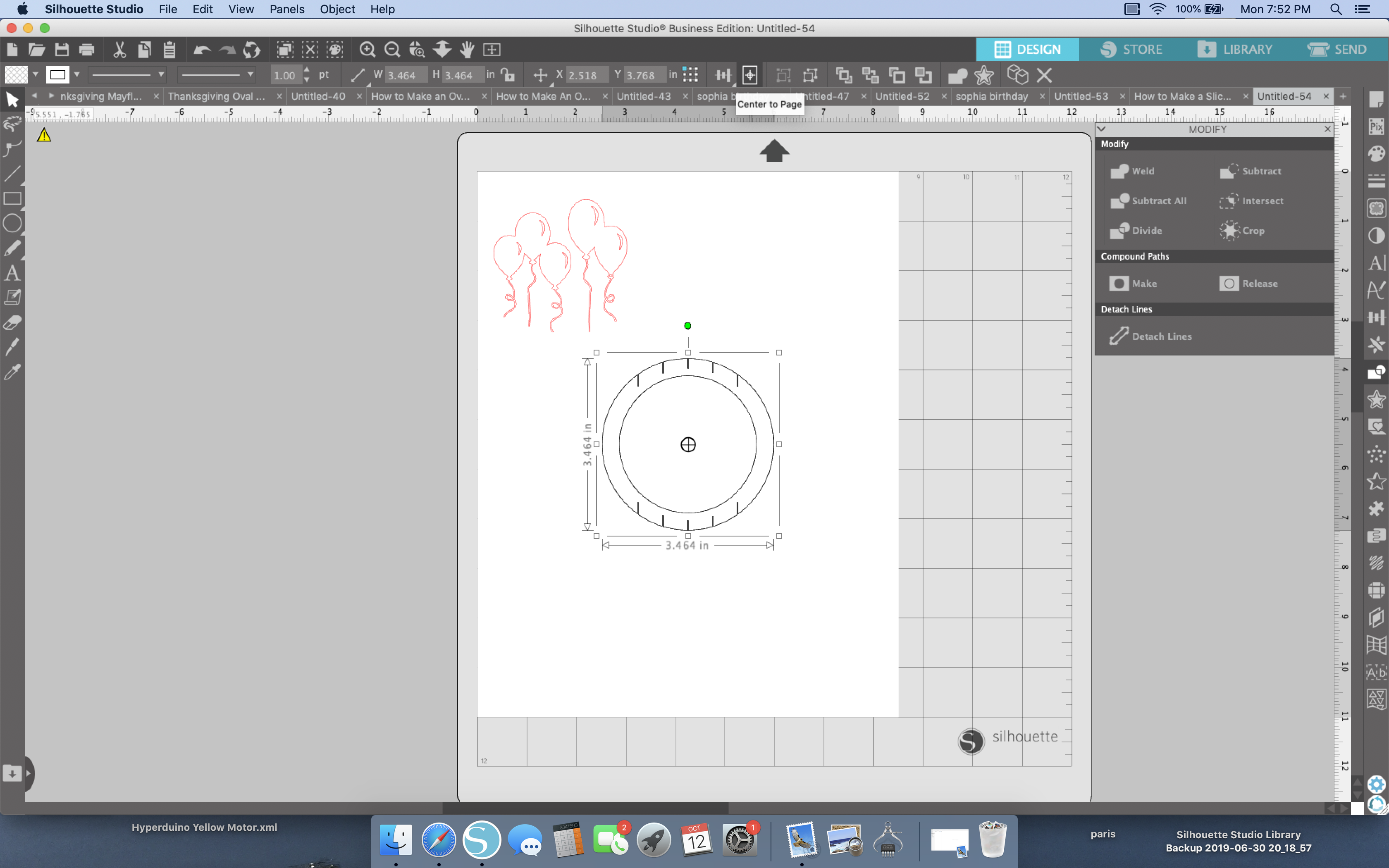 Creating a Circle Frame in Silhouette Studio with Basic Tools 