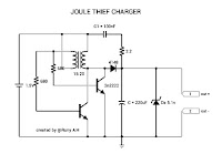 gambar skema 1,5v joule thief charger circuit