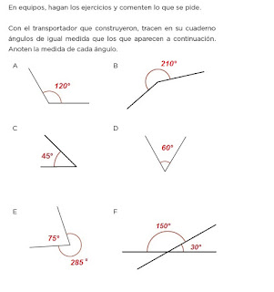 Respuestas Apoyo Primaria Desafíos Matemáticos 4to. Grado Bloque II Lección 38 Uso del transportador