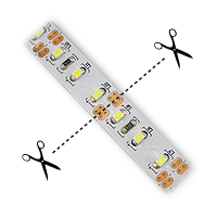 cut led strip connector lights line single cutting use lighting connectors tutorials quick ribbon pair dots copper