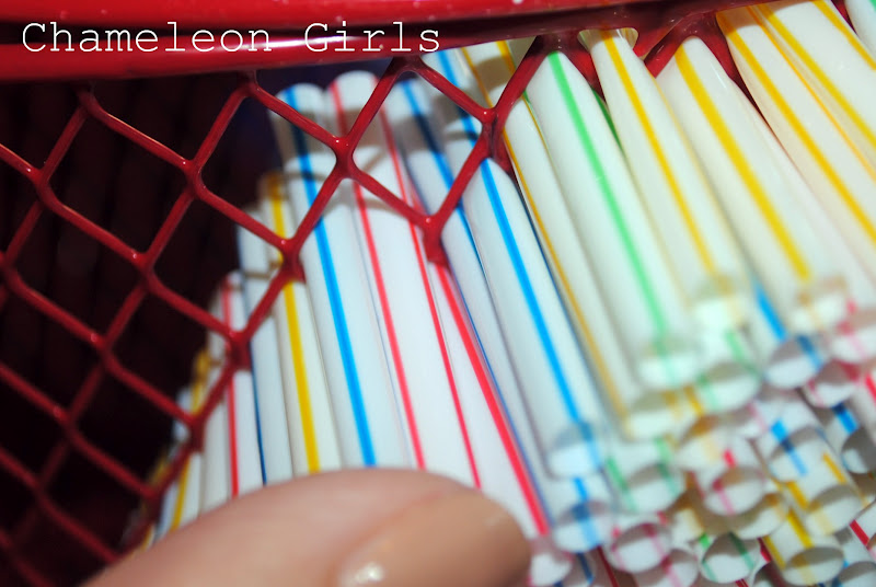 Chameleon Girls Drinking Straw Lamp Shade